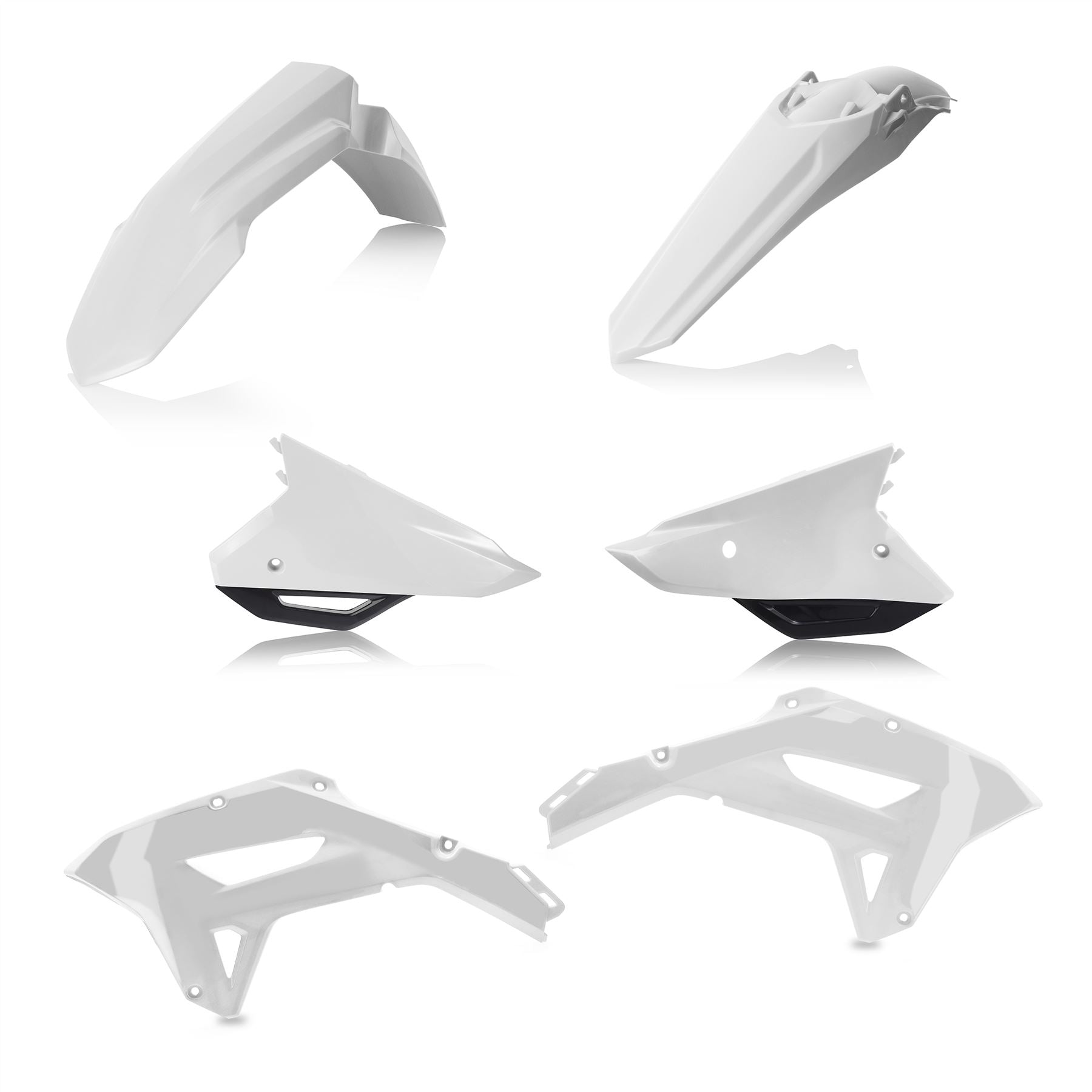 Acerbis Plastic Kit White Black For HONDA CRF 450 RX 2021-2024